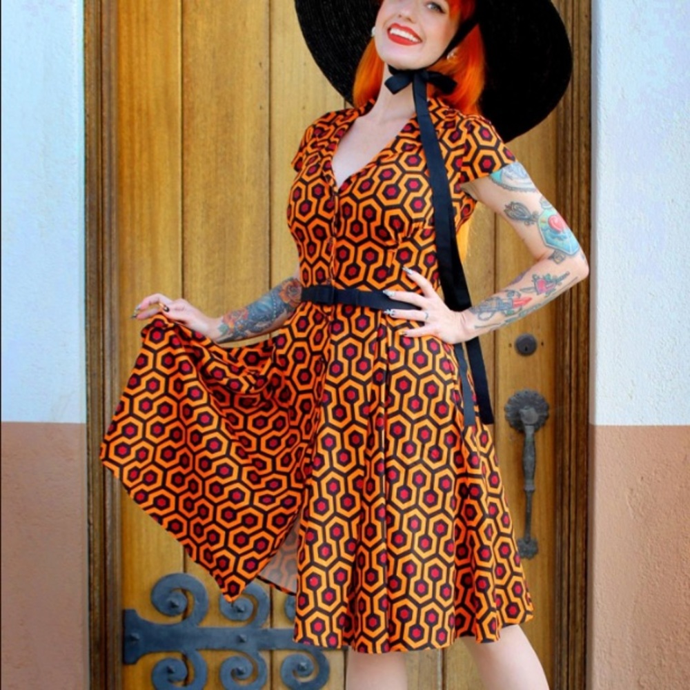 NWT Sateen Hotel Hexagon Dress - The Shining